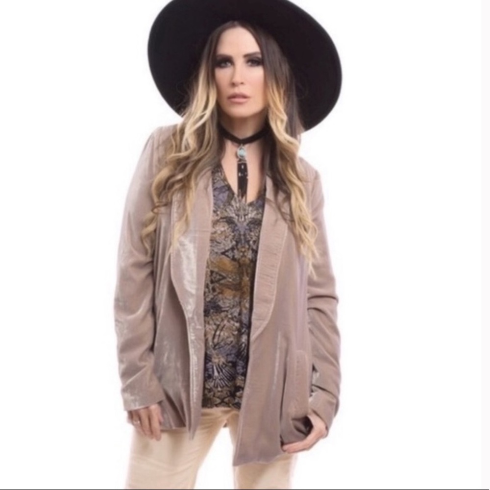 Free people velvet blazer